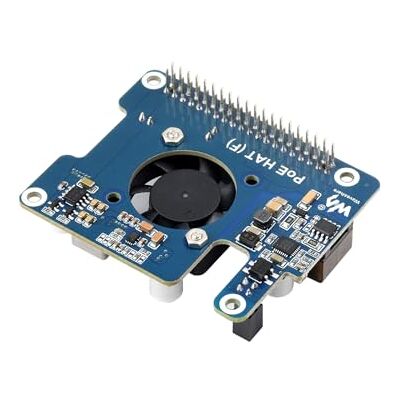 Waveshare POE HAT (F) pour Raspberry Pi 5, conforme à la norme 802.3af/at, carte d'extension Power Over Ethernet HAT pour Raspberry Pi 5, avec dissipateur thermique en métal, ventilateur de Waveshare POE HAT (F) pour Raspberry Pi 5, conforme à la norme 802.3af/at, carte d'extension Power Over Ethernet HAT pour Raspberry Pi 5, avec dissipateur thermique en métal, ventilateur de