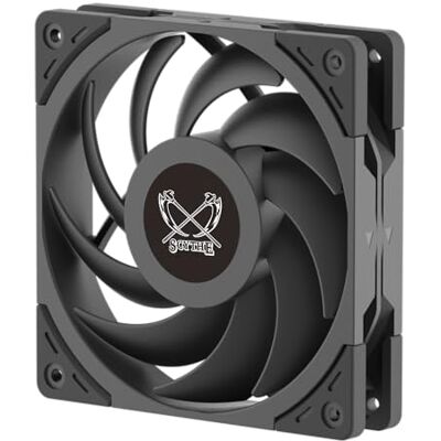 SCYTHE Wonder Tornado 120 PWN Ventilateur haute performance pour boîtier d'ordinateur, 120 mm x 25 mm, roulement dynamique fluide, connecteur 4 broches (2000 tr/min, noir, 1) SCYTHE Wonder Tornado 120 PWN Ventilateur haute performance pour boîtier d'ordinateur, 120 mm x 25 mm, roulement dynamique fluide, connecteur 4 broches (2000 tr/min, noir, 1)