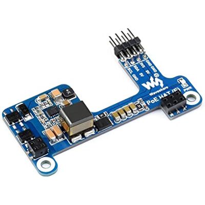 Waveshare Adaptateur PoE Power Over Ethernet pour Raspberry Pi 4B/3B+, conforme à la norme IEEE 802.3af, mini POE HAT prend en charge la connexion d'un ventilateur de refroidissement, compatible avec le boîtier Waveshare Adaptateur PoE Power Over Ethernet pour Raspberry Pi 4B/3B+, conforme à la norme IEEE 802.3af, mini POE HAT prend en charge la connexion d'un ventilateur de refroidissement, compatible avec le boîtier
