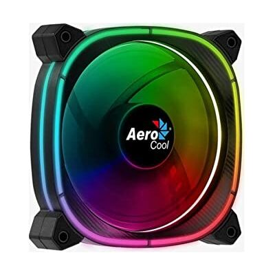 Aerocool ASTRO12 PC Fan – 120mm Fan with Carbon Fiber Finish,Omni RGB Lighting and 18 LEDs,Includes a 6-Pin Connector, Curved Blades and Anti-Vibration Pads, ARGB Hub Compatible,Single Fan, Black Aerocool ASTRO12 PC Fan – 120mm Fan with Carbon Fiber Finish,Omni RGB Lighting and 18 LEDs,Includes a 6-Pin Connector, Curved Blades and Anti-Vibration Pads, ARGB Hub Compatible,Single Fan, Black