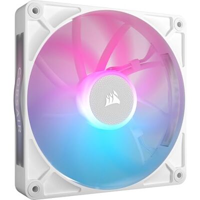Corsair iCUE LINK RX140 RGB 140mm Ventilateur PWM — Blanc Palier à Dôme Magnétique Ventilateur Simple Corsair iCUE LINK RX140 RGB 140mm Ventilateur PWM — Blanc Palier à Dôme Magnétique Ventilateur Simple