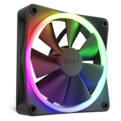 NZXT F120 RGB Ventilateur de boîtier PC 120mm PWM RGB Noir Ventilateur RGB PWM 120mm, personnalisation d'éclairage avancée et refroidissement ultra-silencieux. Compatible CAM. NZXT F120 RGB Ventilateur de boîtier PC 120mm PWM RGB Noir Ventilateur RGB PWM 120mm, personnalisation d'éclairage avancée et refroidissement ultra-silencieux. Compatible CAM.