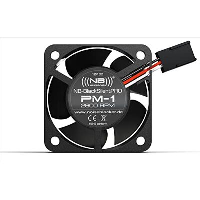 Noiseblocker BlackSilent (40mm, PM1) Ventilateur de boitier PC Case Fan 40mm BlackSilent Pro PC Fan PWM avec Ailes Silencieuses Cadre en Silicone 2800 RPM Noiseblocker BlackSilent (40mm, PM1) Ventilateur de boitier PC Case Fan 40mm BlackSilent Pro PC Fan PWM avec Ailes Silencieuses Cadre en Silicone 2800 RPM