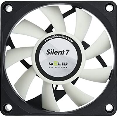 Gelid Solutions Ventilateur Silent 7-3 broches 70mm pour boîtiers standard Fonctionnement silencieux Pales de ventilateur optimisées Débit d'air élevé et pression statique élevée. Gelid Solutions Ventilateur Silent 7-3 broches 70mm pour boîtiers standard Fonctionnement silencieux Pales de ventilateur optimisées Débit d'air élevé et pression statique élevée.