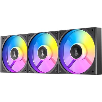 Antec Connect 120 Argb Reverse Lot de 3 ventilateurs Pwm 120 mm avec motif marguerite et Antec Connect 120 Argb Reverse Lot de 3 ventilateurs Pwm 120 mm avec motif marguerite et