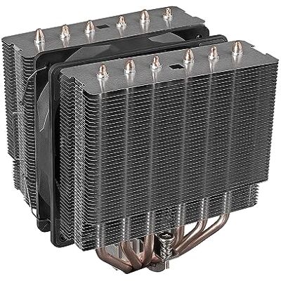 Mars Gaming MCPU-2T, Dissipateur CPU Double Tour, 6 Heatpipes HCT, TDP 280W, Ventilateur PWM 120mm Ultra Silencieux, Multisocket Universel, Noir Mars Gaming MCPU-2T, Dissipateur CPU Double Tour, 6 Heatpipes HCT, TDP 280W, Ventilateur PWM 120mm Ultra Silencieux, Multisocket Universel, Noir