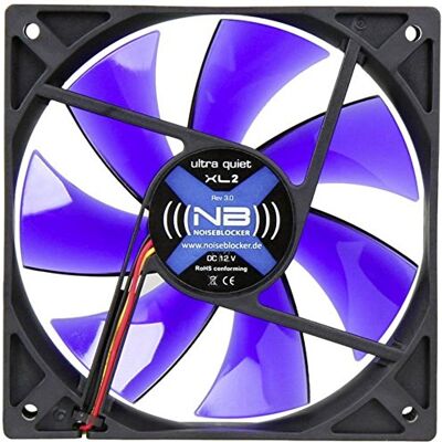 Noiseblocker Ventilateur PC 120 mm BlackSilent Fan XL2 Ventilateur PC 120 mm avec silent Wings Le volume maximum n'est que de 21 dB (A) et flux d'air de 98 m³/h Noiseblocker Ventilateur PC 120 mm BlackSilent Fan XL2 Ventilateur PC 120 mm avec silent Wings Le volume maximum n'est que de 21 dB (A) et flux d'air de 98 m³/h