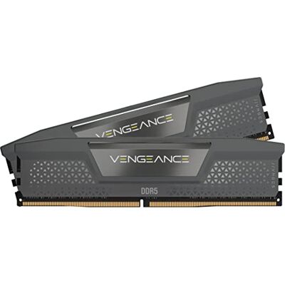 Corsair VENGEANCE DDR5 32Go (2 x 16Go) Jusqu'à 6000MHz AMD INTEL RAM Mémoire pour Ordinateur de Bureau, Compatible AMD EXPO et Intel XMP 3.0, CL38, Gris, CMK32GX5M2B6000Z38 Corsair VENGEANCE DDR5 32Go (2 x 16Go) Jusqu'à 6000MHz AMD INTEL RAM Mémoire pour Ordinateur de Bureau, Compatible AMD EXPO et Intel XMP 3.0, CL38, Gris, CMK32GX5M2B6000Z38