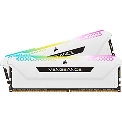 Corsair Vengeance RGB PRO SL 32Go (2x16Go) DDR4 Jusqu'à 3200Mhz C16 (PC4-25600) Kit mémoire de bureau illuminé (10 LED RGB adressables individuellement) Blanc Corsair Vengeance RGB PRO SL 32Go (2x16Go) DDR4 Jusqu'à 3200Mhz C16 (PC4-25600) Kit mémoire de bureau illuminé (10 LED RGB adressables individuellement) Blanc
