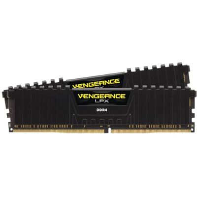 Corsair CMK16GX4M2B3200C16, Vengeance LPX 16Go (2x8Go) DDR4 Jusqu'à 3200MHz C16 XMP 2.0 Kit de Mémoire Haute Performance Noir Corsair CMK16GX4M2B3200C16, Vengeance LPX 16Go (2x8Go) DDR4 Jusqu'à 3200MHz C16 XMP 2.0 Kit de Mémoire Haute Performance Noir
