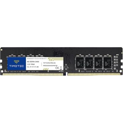Timetec Memorycity Barrette de mémoire RAM pour ordinateur de bureau 8 Go DDR4 2400 MHz PC4-19200 Non-ECC Unbuffered 1,2 V CL17 1Rx8 288 broches UDIMM 8 Go Timetec Memorycity Barrette de mémoire RAM pour ordinateur de bureau 8 Go DDR4 2400 MHz PC4-19200 Non-ECC Unbuffered 1,2 V CL17 1Rx8 288 broches UDIMM 8 Go