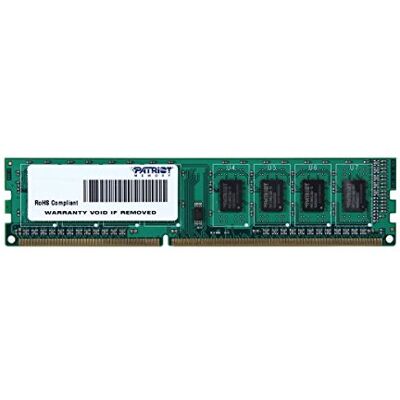 Patriot Memory Patriot Signature DDR3 RAM 4 Go (1X4 Go) 1600MHz CL11 UDIMM Module de mémoire pour ordinateur de bureau PSD34G160081 Patriot Memory Patriot Signature DDR3 RAM 4 Go (1X4 Go) 1600MHz CL11 UDIMM Module de mémoire pour ordinateur de bureau PSD34G160081