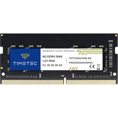 Timetec Hynix IC 8 Go DDR4 SODIMM pour Intel NUC KIT/Mini PC/HTPC/NUC Board 2666 MHz PC4-21300 Non ECC Unbuffered 1,2 V CL19 1Rx8 Rank Single Rank 260 broches Mémoire RAM (8 Go) Timetec Hynix IC 8 Go DDR4 SODIMM pour Intel NUC KIT/Mini PC/HTPC/NUC Board 2666 MHz PC4-21300 Non ECC Unbuffered 1,2 V CL19 1Rx8 Rank Single Rank 260 broches Mémoire RAM (8 Go)
