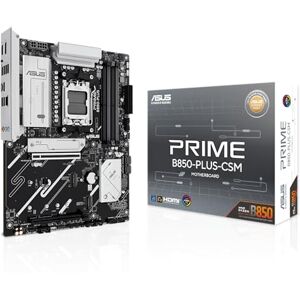Asus PRIME B850-PLUS-CSM, carte mère AMD ATX, 8+2+1 phases d'alimentation, emplacement DDR5, PCIe 5.0, 3 emplacements M.2, Wi-Fi 6E, Ethernet Realtek 2.5Gb, DisplayPort, HDMI, USB-A et USB-C 10 Gbps Asus PRIME B850-PLUS-CSM, carte mère AMD ATX, 8+2+1 phases d'alimentation, emplacement DDR5, PCIe 5.0, 3 emplacements M.2, Wi-Fi 6E, Ethernet Realtek 2.5Gb, DisplayPort, HDMI, USB-A et USB-C 10 Gbps