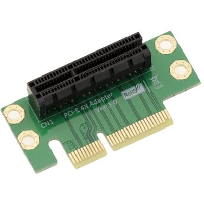 KALEA-INFORMATIQUE Adaptateur équerre type Riser à 90° pour Fente PCIe x4 pour monter à l'horizontale une carte PCI Express x1 x2 x4 KALEA-INFORMATIQUE Adaptateur équerre type Riser à 90° pour Fente PCIe x4 pour monter à l'horizontale une carte PCI Express x1 x2 x4