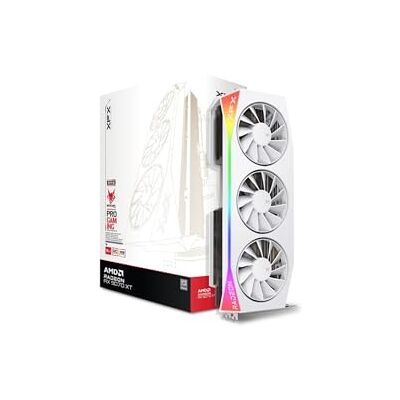 Pine XFX Mercury AMD Radeon RX 9070XT OC White Gaming Edition RGB 16 Go GDDR6 Pine XFX Mercury AMD Radeon RX 9070XT OC White Gaming Edition RGB 16 Go GDDR6