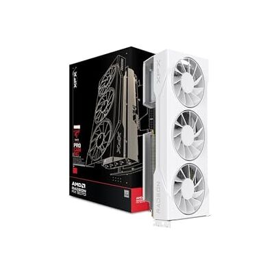 Pine XFX Swift AMD Radeon RX 9070 GRE Blanche, édition Gaming à Trois Ventilateurs, 12 Go GDDR6, HDMI, 3 Ports DP, AMD RDNA™ 4 (RX-97GRE29W7) Pine XFX Swift AMD Radeon RX 9070 GRE Blanche, édition Gaming à Trois Ventilateurs, 12 Go GDDR6, HDMI, 3 Ports DP, AMD RDNA™ 4 (RX-97GRE29W7)