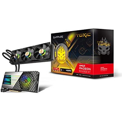 Sapphire 11308-06-20G Toxic AMD Radeon RX 6900 XT Limited Edition PCIe 4.0 Carte graphique pour jeu vidéo avec GDDR6 16 Go Sapphire 11308-06-20G Toxic AMD Radeon RX 6900 XT Limited Edition PCIe 4.0 Carte graphique pour jeu vidéo avec GDDR6 16 Go