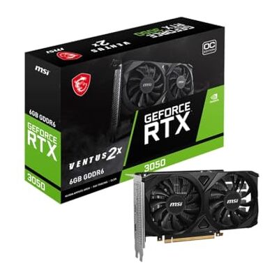 MSI GeForce RTX 3050 VENTUS 2X OC 6G GDDR6 MSI GeForce RTX 3050 VENTUS 2X OC 6G GDDR6
