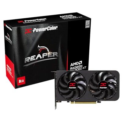 PowerColor Radeon RX 9060 XT Reaper Carte graphique GDDR6 8 Go PowerColor Radeon RX 9060 XT Reaper Carte graphique GDDR6 8 Go