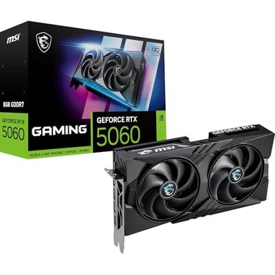MSI GeForce RTX 5060 Gaming OC 8GB GDDR7 Reflex 2 RTX AI DLSS4 MSI GeForce RTX 5060 Gaming OC 8GB GDDR7 Reflex 2 RTX AI DLSS4