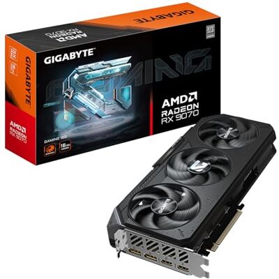 Gigabyte Radeon RX 9070GD GV-R9070GAMING-16GD Carte graphique GDDR6 16 Go GDDR6, 256 bits, PCI-E 5.0, horloge cœur 2520 MHz, 2 x DisplayPort, 2 x HDMI, GV-R9070GAMING-16GD Gigabyte Radeon RX 9070GD GV-R9070GAMING-16GD Carte graphique GDDR6 16 Go GDDR6, 256 bits, PCI-E 5.0, horloge cœur 2520 MHz, 2 x DisplayPort, 2 x HDMI, GV-R9070GAMING-16GD