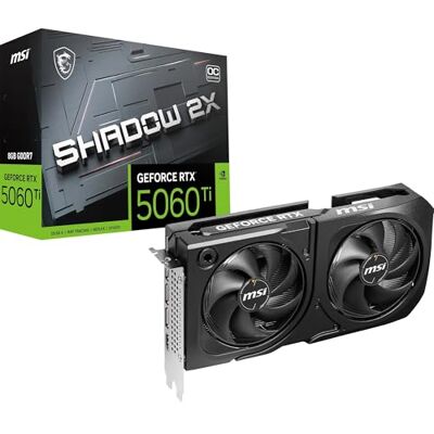 MSI GeForce RTX 5060 Ti 8G SHADOW 2X OC PLUS MSI GeForce RTX 5060 Ti 8G SHADOW 2X OC PLUS