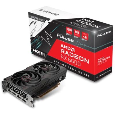 Sapphire Pulse AMD Radeon RX 6600 Gaming 8GB GDDR6 HDMI/Triple DP Carte Graphique Sapphire Pulse AMD Radeon RX 6600 Gaming 8GB GDDR6 HDMI/Triple DP Carte Graphique