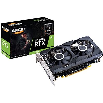 Inno3D GeForce RTX 2060 Twin X2, 6144 MB GDDR6 Inno3D GeForce RTX 2060 Twin X2, 6144 MB GDDR6