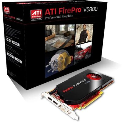 Sapphire Carte graphique FirePro V5800 avec prise en charge PCI-E 2.0, 1 024 Mo Sapphire Carte graphique FirePro V5800 avec prise en charge PCI-E 2.0, 1 024 Mo