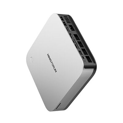 MINISFORUM MINIS FORUM AI X1 Pro Mini PC, AMD Ryzen AI 9 HX 470 (12C/24T, jusqu'à 5,2 GHz), AMD Radeon 890M, 32GB DDR5 RAM, 1TB PCIe 4.0 SSD, Quad 4K Display HDMI/DP/USB4x2, Dual 2,5G LAN, Wi-Fi7, BT5.4, OCuLink MINISFORUM MINIS FORUM AI X1 Pro Mini PC, AMD Ryzen AI 9 HX 470 (12C/24T, jusqu'à 5,2 GHz), AMD Radeon 890M, 32GB DDR5 RAM, 1TB PCIe 4.0 SSD, Quad 4K Display HDMI/DP/USB4x2, Dual 2,5G LAN, Wi-Fi7, BT5.4, OCuLink
