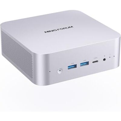 MINISFORUM MINIS FORUM AI X1-470 Mini PC AMD Ryzen AI 9 HX470 (12C/24T, jusqu'à 5,2 GHz), 32 Go DDR5 RAM 1 To M.2 SSD,HDMI/DP/USB4 (4K @ 120 Hz), double haut-parleur/DMIC, USB-A X 3, LAN 2,5G, Wi-Fi 7 /BT5.4 MINISFORUM MINIS FORUM AI X1-470 Mini PC AMD Ryzen AI 9 HX470 (12C/24T, jusqu'à 5,2 GHz), 32 Go DDR5 RAM 1 To M.2 SSD,HDMI/DP/USB4 (4K @ 120 Hz), double haut-parleur/DMIC, USB-A X 3, LAN 2,5G, Wi-Fi 7 /BT5.4