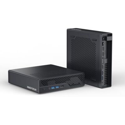 MINISFORUM Mini-PC MS-03 Intel Core Ultra 7 356H 64 Go DDR5 SSD de 1 To Mini-PC station de travail (12C/12T, jusqu'à 4,6 GHz), 3 x M.2, triple affichage, 4 ports LAN, PCIe x16, 7 ports USB MINISFORUM Mini-PC MS-03 Intel Core Ultra 7 356H 64 Go DDR5 SSD de 1 To Mini-PC station de travail (12C/12T, jusqu'à 4,6 GHz), 3 x M.2, triple affichage, 4 ports LAN, PCIe x16, 7 ports USB