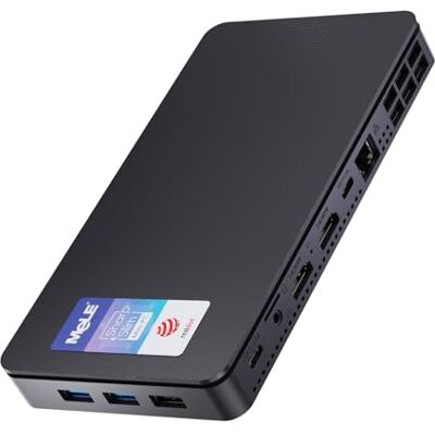 MeLE Overclock X2 Mini PC, N150 32GB 512GB, Dual HDMI, USBC, Triple 4K N150 jusqu'à 3.6GHz, 32GB RAM, 512GB SSD with Windows 11 Pro, double HDMI 4K, USB-C, ethernet gigabit, Wi-Fi 5, support VESA MeLE Overclock X2 Mini PC, N150 32GB 512GB, Dual HDMI, USBC, Triple 4K N150 jusqu'à 3.6GHz, 32GB RAM, 512GB SSD with Windows 11 Pro, double HDMI 4K, USB-C, ethernet gigabit, Wi-Fi 5, support VESA
