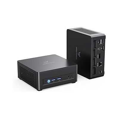 MINISFORUM MINIS FORUM Mini PC UM760 Slim, processeur AMD Ryzen 5 7640HS (6C/12T, jusqu'à 5,0 GHz), AMD Radeon 760M, 16 Go de RAM DDR5 et SSD PCIe 4.0 de 512 Go, Sorties HDMI/USB4/DP, Wi-FI 6E, BT5.3 MINISFORUM MINIS FORUM Mini PC UM760 Slim, processeur AMD Ryzen 5 7640HS (6C/12T, jusqu'à 5,0 GHz), AMD Radeon 760M, 16 Go de RAM DDR5 et SSD PCIe 4.0 de 512 Go, Sorties HDMI/USB4/DP, Wi-FI 6E, BT5.3