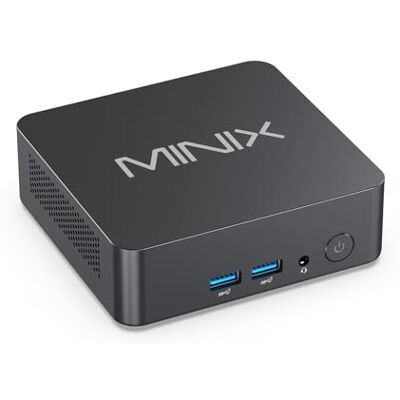 MINIX Mini PC N300, processeur Intel Core 3 N300 (8 cœurs, jusqu'à 3,8 GHz), 16 Go de RAM DDR5, SSD PCIe 512 Go, support d'écran triple 4K, WiFi 6, Bluetooth 5.2, LAN 2,5 G, Windows 11 Pro MINIX Mini PC N300, processeur Intel Core 3 N300 (8 cœurs, jusqu'à 3,8 GHz), 16 Go de RAM DDR5, SSD PCIe 512 Go, support d'écran triple 4K, WiFi 6, Bluetooth 5.2, LAN 2,5 G, Windows 11 Pro