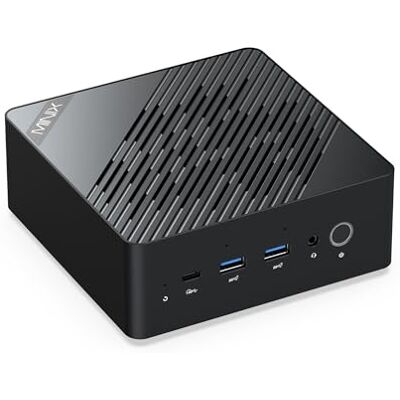 MINIX ER937-AI Mini PC, AMD Ryzen AI 9 HX 370 (80TOPS), Radeon 890M, 32GB DDR5/ 1TB PCIe 4.0 SSD/Fingerpint Lock Mini Gaming PC/Wi-Fi 7/Dual 2.5G LAN/Quad 8K Display for Gaming, Business, Creation MINIX ER937-AI Mini PC, AMD Ryzen AI 9 HX 370 (80TOPS), Radeon 890M, 32GB DDR5/ 1TB PCIe 4.0 SSD/Fingerpint Lock Mini Gaming PC/Wi-Fi 7/Dual 2.5G LAN/Quad 8K Display for Gaming, Business, Creation