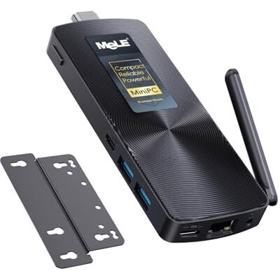 MeLE PCG02 PC Stick Fanless, N100 8GB 256GB, Double HDMI, Gigabit N100 jusqu'à 3.4GHz, 8GB RAM, 256GB stockage, double HDMI 4K, USB-C PD3.0, Wi-Fi 5, ethernet gigabit, BT5.1, support VESA,... MeLE PCG02 PC Stick Fanless, N100 8GB 256GB, Double HDMI, Gigabit N100 jusqu'à 3.4GHz, 8GB RAM, 256GB stockage, double HDMI 4K, USB-C PD3.0, Wi-Fi 5, ethernet gigabit, BT5.1, support VESA,...
