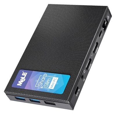 MeLE Quieter 4C Mini PC Fanless, N150 16GB 512GB, Triple Affichage 4K N150 jusqu'à 3.6GHz, 16GB RAM, 512GB SSD, double HDMI+USB-C triple 4K, Wi-Fi 5, BT5.1, compatible astrophotographie, VESA MeLE Quieter 4C Mini PC Fanless, N150 16GB 512GB, Triple Affichage 4K N150 jusqu'à 3.6GHz, 16GB RAM, 512GB SSD, double HDMI+USB-C triple 4K, Wi-Fi 5, BT5.1, compatible astrophotographie, VESA