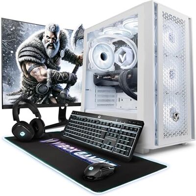 Vibox IX-525 PC Gamer Complet • 27" Écran • AMD Ryzen 7 9800X3D 8 cœurs • Nvidia RTX 5070 12 Go • 32 Go RAM • 1 To SSD • Windows 11 • WiFi 6 + Bluetooth 5.4 • Blanc Vibox IX-525 PC Gamer Complet • 27" Écran • AMD Ryzen 7 9800X3D 8 cœurs • Nvidia RTX 5070 12 Go • 32 Go RAM • 1 To SSD • Windows 11 • WiFi 6 + Bluetooth 5.4 • Blanc