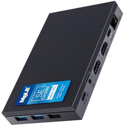 MeLE Quieter4C Mini PC Sans Ventilateur 12e Alder Lake N100 (jusqu'à 3,4 GHz)8GB LPDDR4x 128GB Ordinateur de Bureau Ordinateur personnel Win 11 Pro 4K Triple affichage Double HDMI USB-C BT5.1 Ethernet MeLE Quieter4C Mini PC Sans Ventilateur 12e Alder Lake N100 (jusqu'à 3,4 GHz)8GB LPDDR4x 128GB Ordinateur de Bureau Ordinateur personnel Win 11 Pro 4K Triple affichage Double HDMI USB-C BT5.1 Ethernet