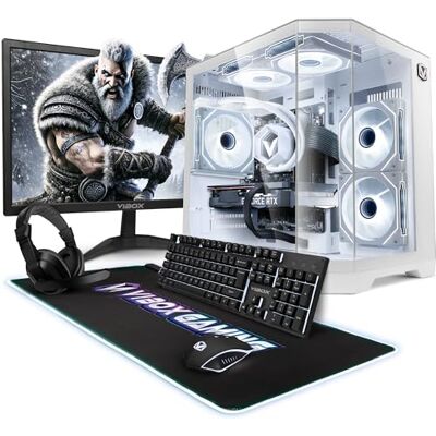 Vibox VIII-605 PC Gamer Complet • 23" Écran • Intel Core i9 12900KF 16 cœurs • AMD Radeon RX 9060 XT 16 Go • 16 Go RAM • 1 To SSD • Windows 11 • WiFi 6 + Bluetooth 5.4 Vibox VIII-605 PC Gamer Complet • 23" Écran • Intel Core i9 12900KF 16 cœurs • AMD Radeon RX 9060 XT 16 Go • 16 Go RAM • 1 To SSD • Windows 11 • WiFi 6 + Bluetooth 5.4