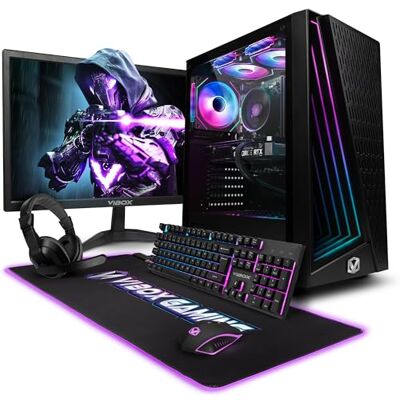 Vibox V-314 PC Gamer Complet • 23" Écran • AMD Ryzen 5 5500 6 cœurs • AMD Radeon RX 9070 16 Go • 16 Go RAM • 1 To SSD • Windows 11 • WiFi 6 + Bluetooth 5.4 Vibox V-314 PC Gamer Complet • 23" Écran • AMD Ryzen 5 5500 6 cœurs • AMD Radeon RX 9070 16 Go • 16 Go RAM • 1 To SSD • Windows 11 • WiFi 6 + Bluetooth 5.4