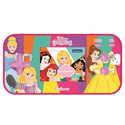 Lexibook , Disney Princess, Console de jeux portable Compact Cyber Arcade®, 150 jeux, écran LCD, à piles, rose, JL2367DP 150 jeux, écran LCD couleur, sur pile, Rose Lexibook , Disney Princess, Console de jeux portable Compact Cyber Arcade®, 150 jeux, écran LCD, à piles, rose, JL2367DP 150 jeux, écran LCD couleur, sur pile, Rose