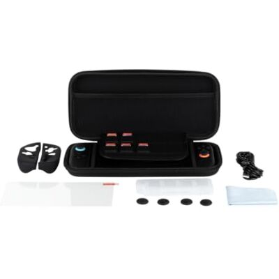 Konix Pack d'accessoires gaming Starter Kit pour console Nintendo Switch 2 Housse 4 appuie-pouces Verre trempé Boîtier 9 jeux Écouteurs Konix Pack d'accessoires gaming Starter Kit pour console Nintendo Switch 2 Housse 4 appuie-pouces Verre trempé Boîtier 9 jeux Écouteurs