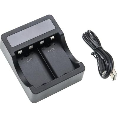 vhbw Double chargeur compatible avec manette Microsoft Xbox One S, batterie de manette X Station de charge avec câble micro USB vhbw Double chargeur compatible avec manette Microsoft Xbox One S, batterie de manette X Station de charge avec câble micro USB