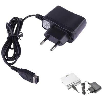 EceoThsy Chargeur portable Gameboy Advance SP avec câble de 43 pouces Adaptateur secteur 100-240 V (prise européenne) pour charge rapide et sûre de votre GBA en mouvement EceoThsy Chargeur portable Gameboy Advance SP avec câble de 43 pouces Adaptateur secteur 100-240 V (prise européenne) pour charge rapide et sûre de votre GBA en mouvement