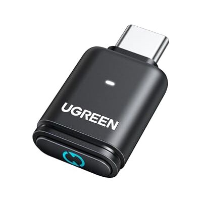 UGREEN Aptx Audio Dongle Bluetooth 5.3 pour Console Clé Adaptateur USB C Faible Latence Compatible avec Switch 2 Console de Jeux PC Supporte Casque de Jeu Écouteur Enceinte UGREEN Aptx Audio Dongle Bluetooth 5.3 pour Console Clé Adaptateur USB C Faible Latence Compatible avec Switch 2 Console de Jeux PC Supporte Casque de Jeu Écouteur Enceinte