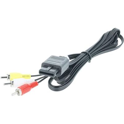 vhbw Câble composite audio vidéo compatible avec Nintendo 64, Gamecube, N64, NGC, SFC (SNES) Console de jeux Câble AV 150 cm vhbw Câble composite audio vidéo compatible avec Nintendo 64, Gamecube, N64, NGC, SFC (SNES) Console de jeux Câble AV 150 cm