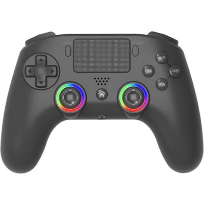 Subsonic Manette sans fil pour PS4 / Playstation 4 – manette bluetooth avec LED, vibrations et prise pour casque gaming Noire Subsonic Manette sans fil pour PS4 / Playstation 4 – manette bluetooth avec LED, vibrations et prise pour casque gaming Noire
